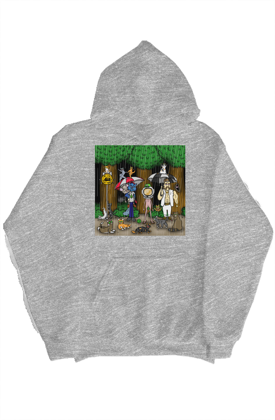 Grey Hoodie My neighbor Totoro Parody