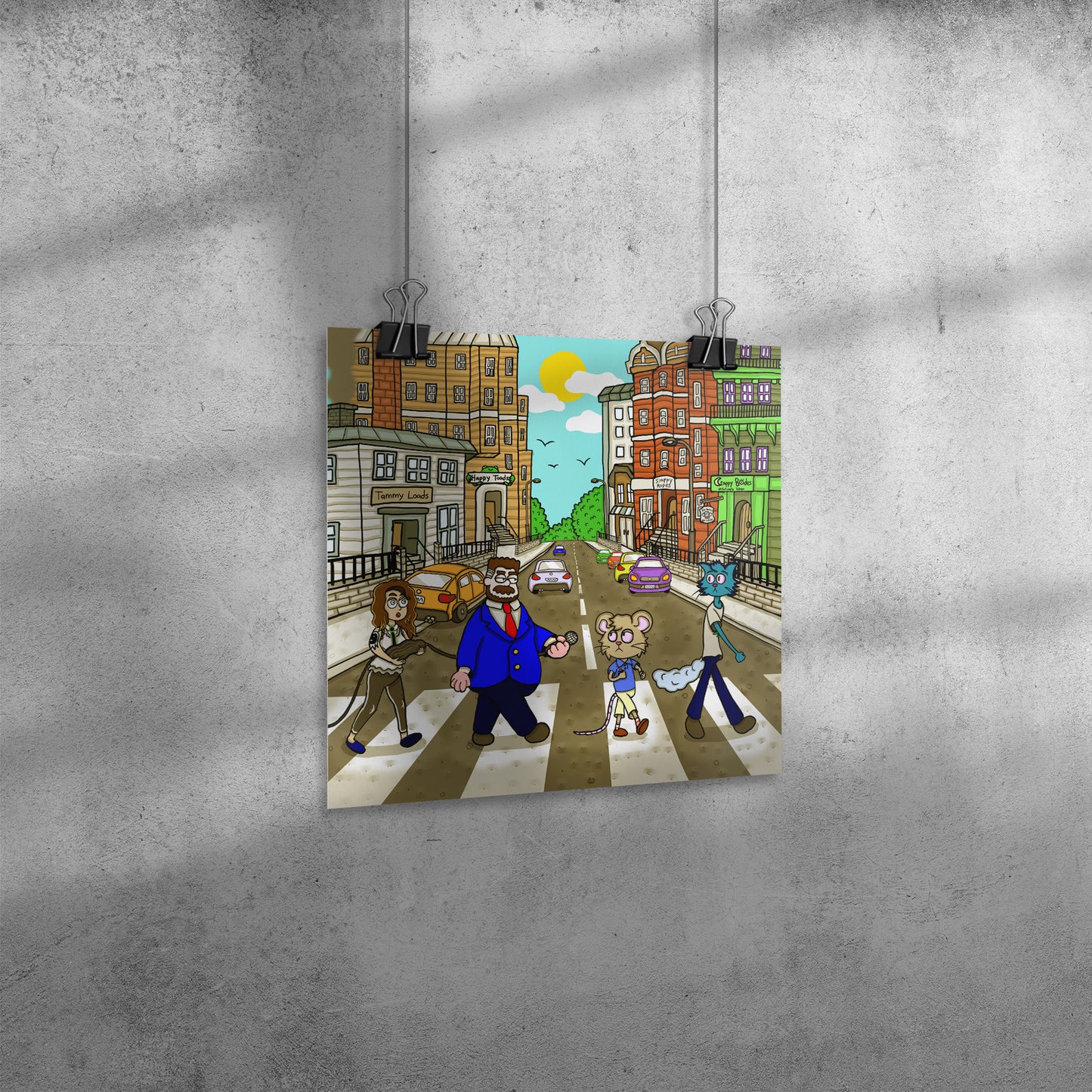 Catitouille Poster (Abbey Road Parody)