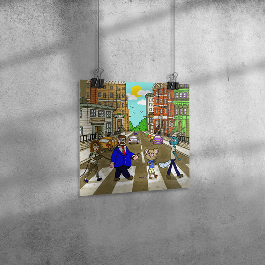 Catitouille Poster (Abbey Road Parody)