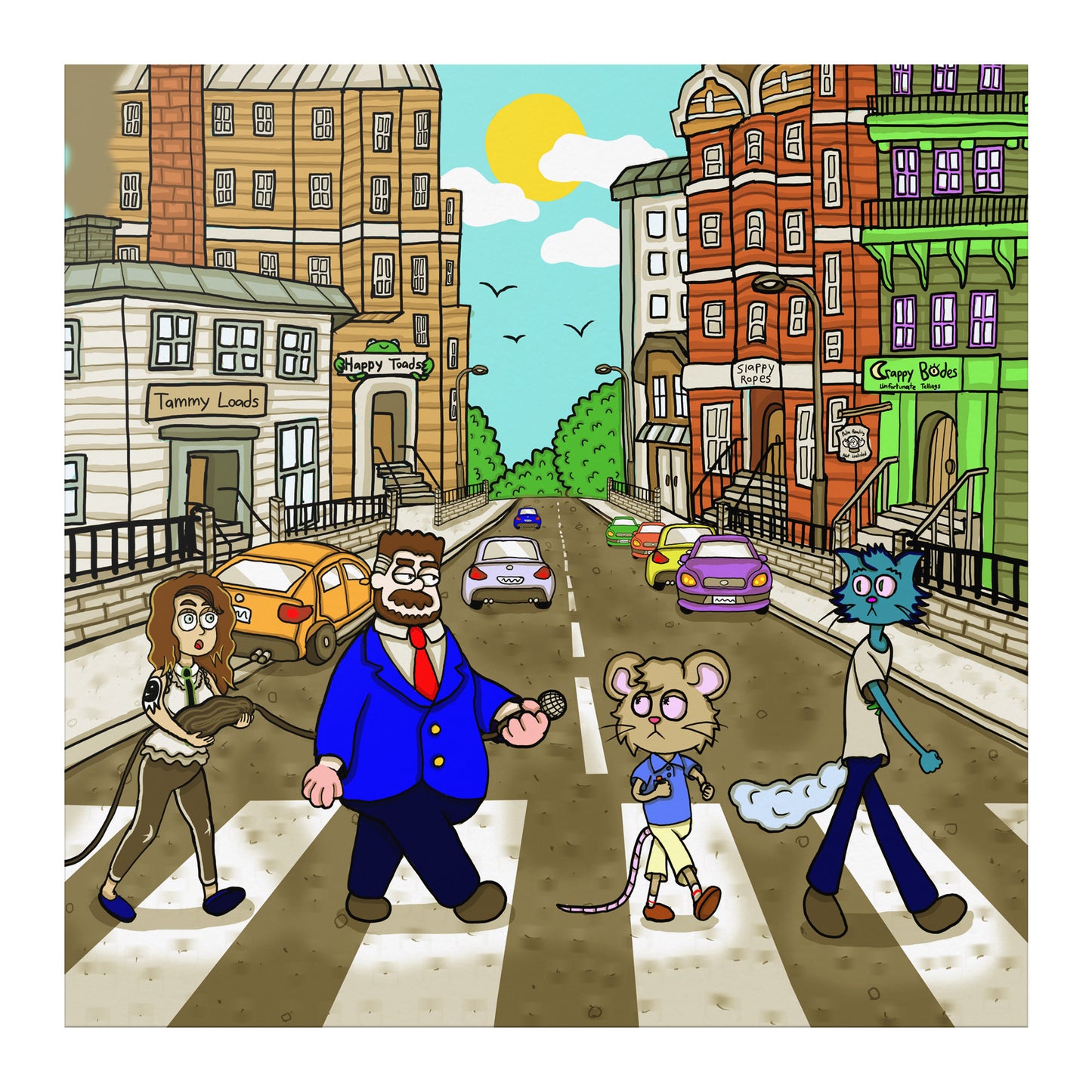 Catitouille Poster (Abbey Road Parody)