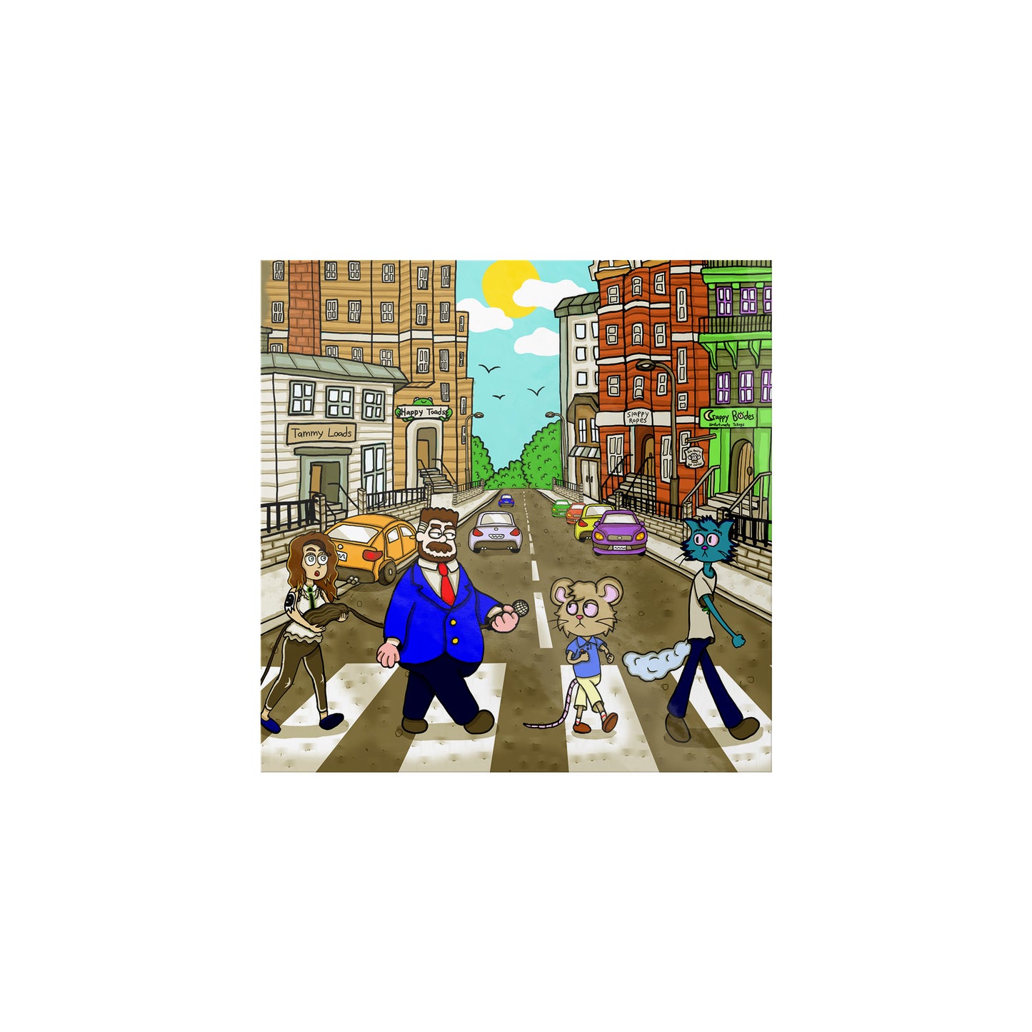 Catitouille Stickers (Abbey Road Parody)