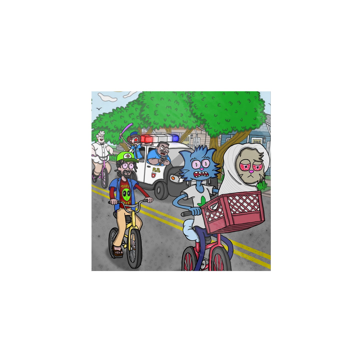 Catitouille Stickers (E.T. Parody)