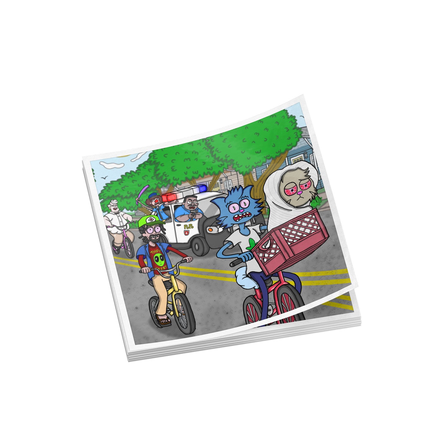 Catitouille Stickers (E.T. Parody)